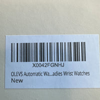 OLEVS Woman's Ceramics Band Zircon Case Day Auto Wrist Watches Blue Dial