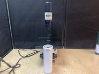 Leica DMIL Inverted Microscope 090-135-001 with Objectives Used Working