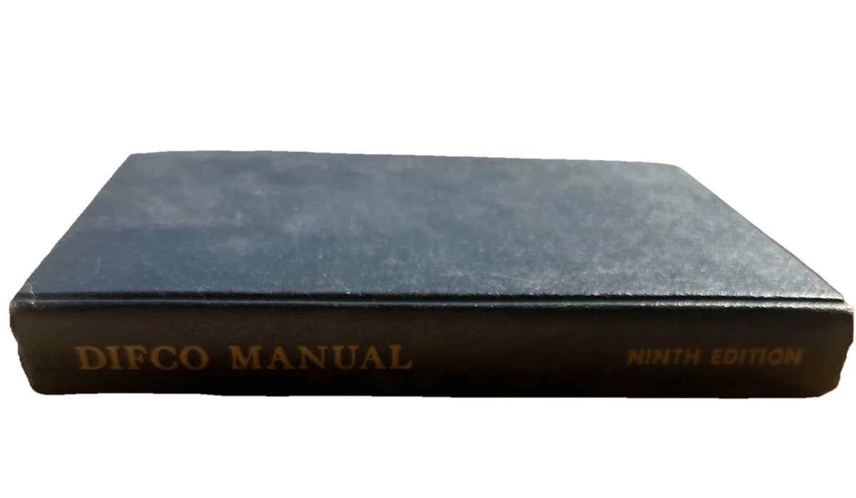 Difco Manual Dehydrated Culture Media 9th Ed 1953 Microbiology Lab Book