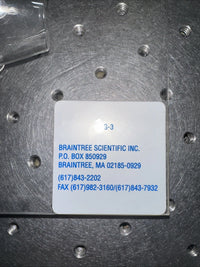 BRAINTREE SCIENTIFIC #G-3 EXPERIMENTAL CONDITIONING UNIT