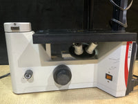 Leica DMIL Inverted Microscope 090-135-001 with Objectives Used Working