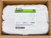 Halyard Spunbond Coverall XL White 24 Count Case REF 85641