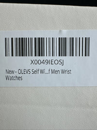 Olevs Men’s Watch Skeleton 5 Hands Gold/Silver Band, Blue Dial