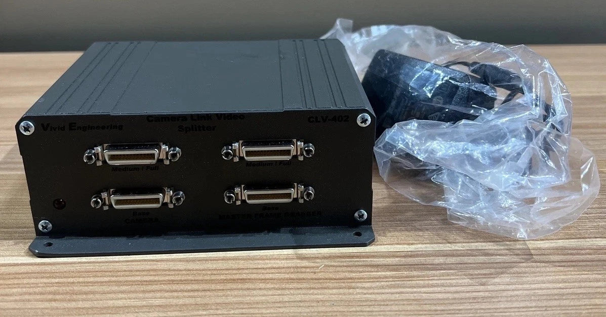 Vivid Engineering CLV-402 Camera Link Video Splitter w/ Power Supply NEW