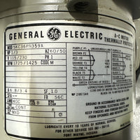 Leybold Trivac D4A rotary vane vacuum pump, Model D4A, GE 115/230 VAC, 50/60 Hz