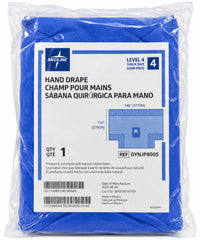 Medline DYNJP8005 Sterile Hand Drape 146" x 110" Level 4 Case of 18