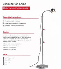 Tech-Med Examination Lamp REF 4397 Adjustable Medical Light New