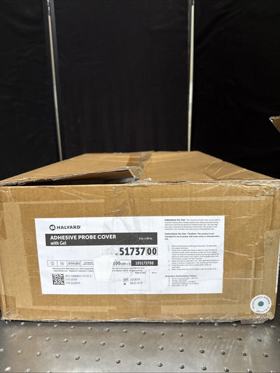 Halyard 51737 6”x94” Adhesive Probe Cover With Gel, Sterile, Case Of 100/ea.
