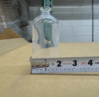 2X 100ml Molded Clear Glass Serum Vials 20mm Crimp Top ( 2 round bottles)