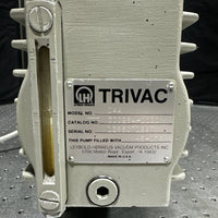 Leybold Trivac D4A rotary vane vacuum pump, Model D4A, GE 115/230 VAC, 50/60 Hz