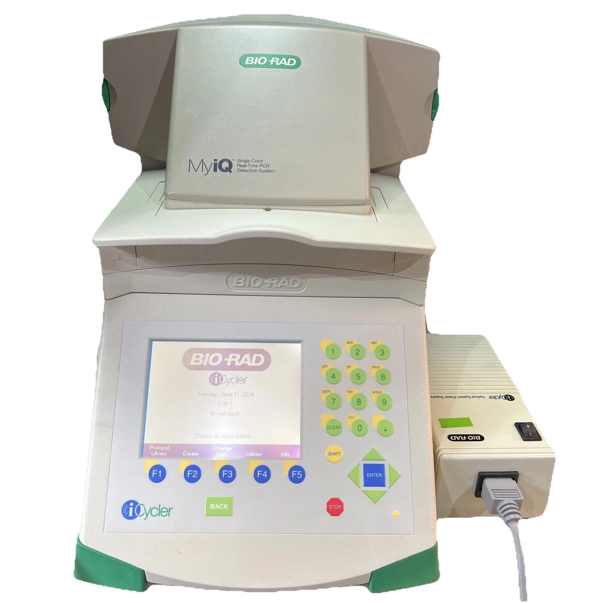 BIO RAD I CYCLER THERMAL CYCLER ICYCLER IQ MULTI COLOR REAL TIME PCR DETECTION