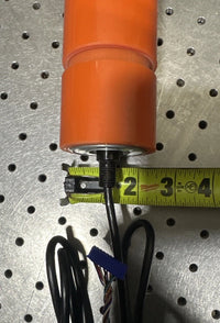 Möller Motorized Conveyor Roller 24VDC Power Roller Orange Polyurethane 17in