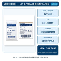 MediChoice GZ74502 USP Type VII 4x4 12-Ply Non-Sterile Gauze Case 2000