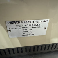 Pierce Reacti-Therm III Heating Module 18830 Heatblock with Blocks laboratory