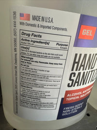 Instant Hand Sanitizer Gel - 1 Gallon (Case of 4) 70% Alcohol Antiseptic Topical