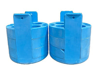 Lot of 2 Blue Centrifuge Tube Rotor Adapters 4 Position 25mm Laboratory