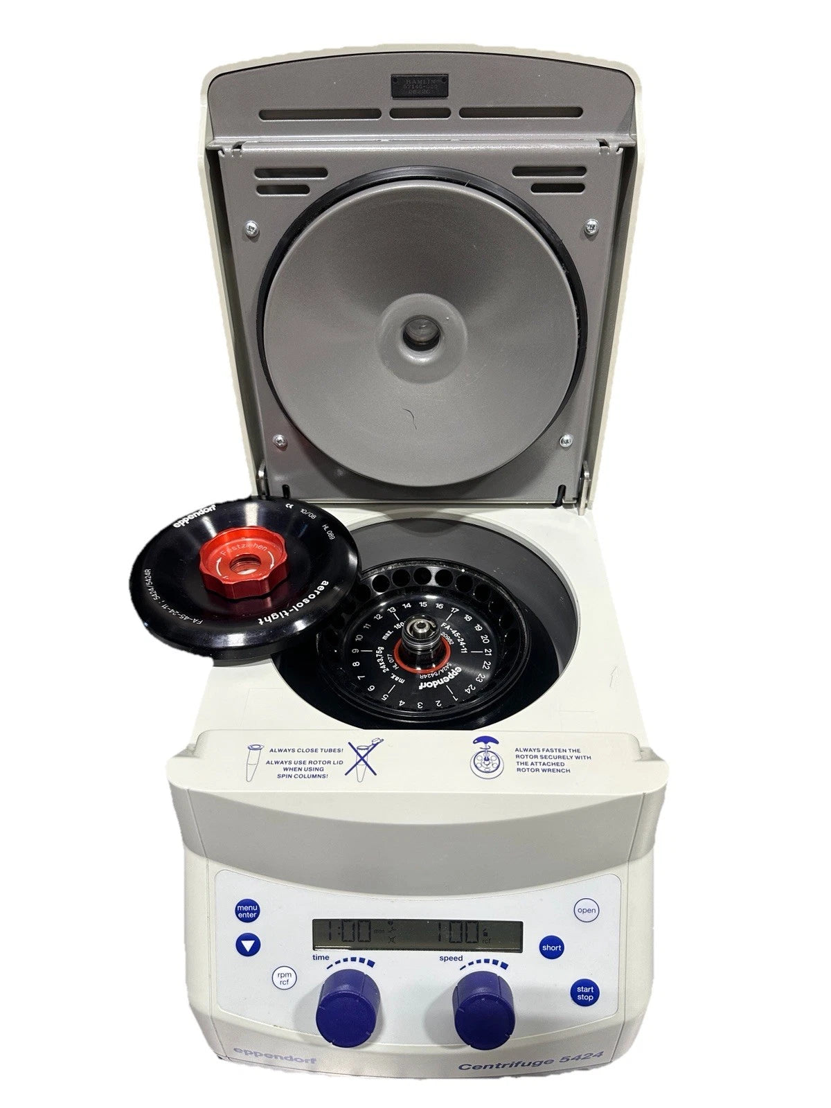 Eppendorf 5424 w/ FA-45-24-11 Rotor 24 Place 15,000 RPM Tested