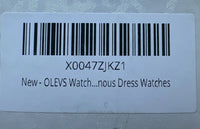 OLEVS Watches Men Waterproof Luxury Big Face Mens Watch Black Band Blue Face