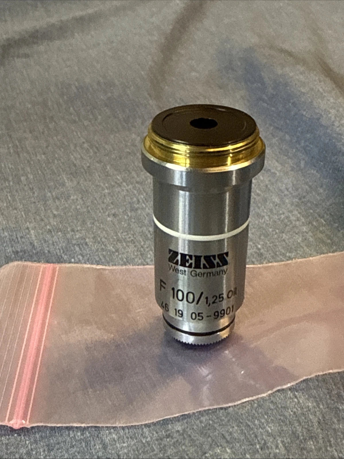 Zeiss Mikroskop Microscope Objektiv F100/1,25 Oil (Zeiss Nr. 461905-9901)