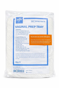 Lot of 4 Medline DYND70670 Vaginal Prep Tray Kit Exp 05/2026