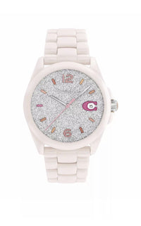 OLEVS 6610 Womens Automatic Watch Dragonfly Mother of Pearl Dial Crystal Ceramic