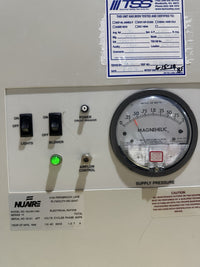 NuAire NU-201-430 4ft Laminar Flow Clean Bench Cracked Acrylic Sash Used