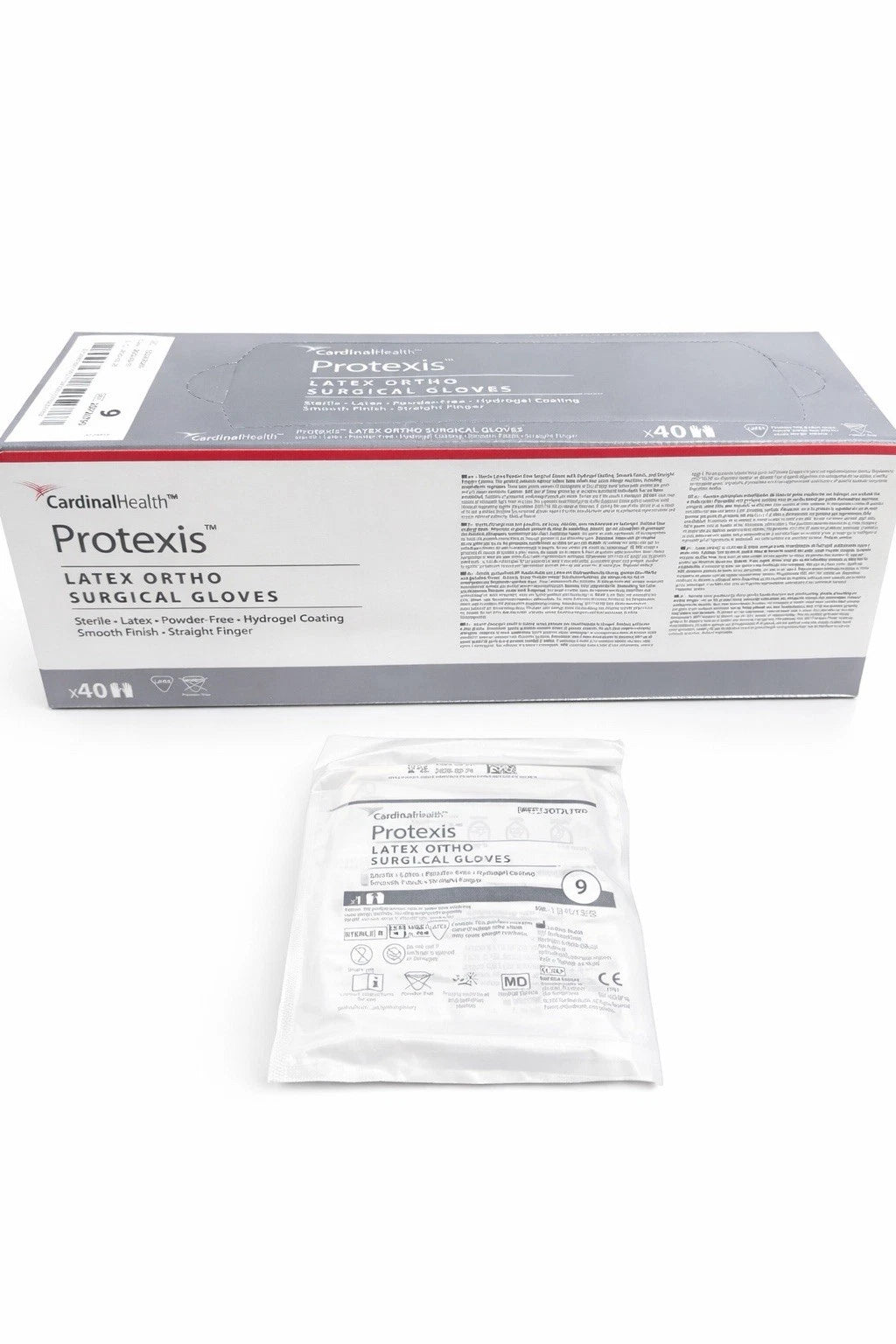 Protexis Latex HYDROGEL Coating Gloves Size 9 Sterile 1 Box of 40pairs