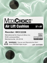 MediChoice Air Lift Cushion 22” x 28” Bariatric Seat Cushion WCC2228 New