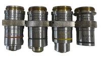 Bausch & Lomb Balplan Flat Field Microscope Objective Set 4X 10X 40X 100X