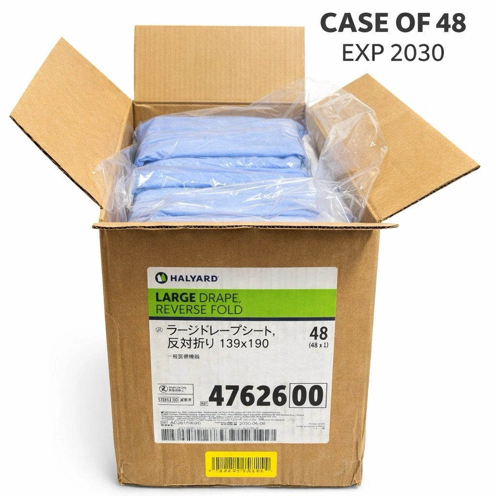 Halyard 47626 Large Drape Reverse Fold 139x190 Sterile 48 Exp 2030