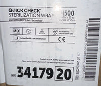 QUICK CHECK Sterilization Wrap, H500, 60 in × 60 in, REF 3417920, 24ct