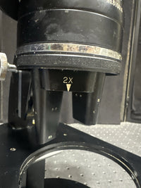 Vintage JONCO Stereo Microscope 2x 4x 8x Inspection Scope w/ Mirror Base