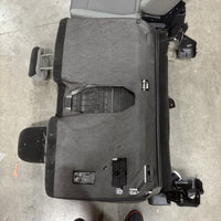 22' F350 Crew Cab Gray Cloth Rear Back Backseat Bench Seat Assembly Headrests OE