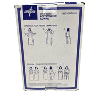 Medline Thumbs Up Polyethylene Gowns NONTH180 – Universal Blue – Box of 15