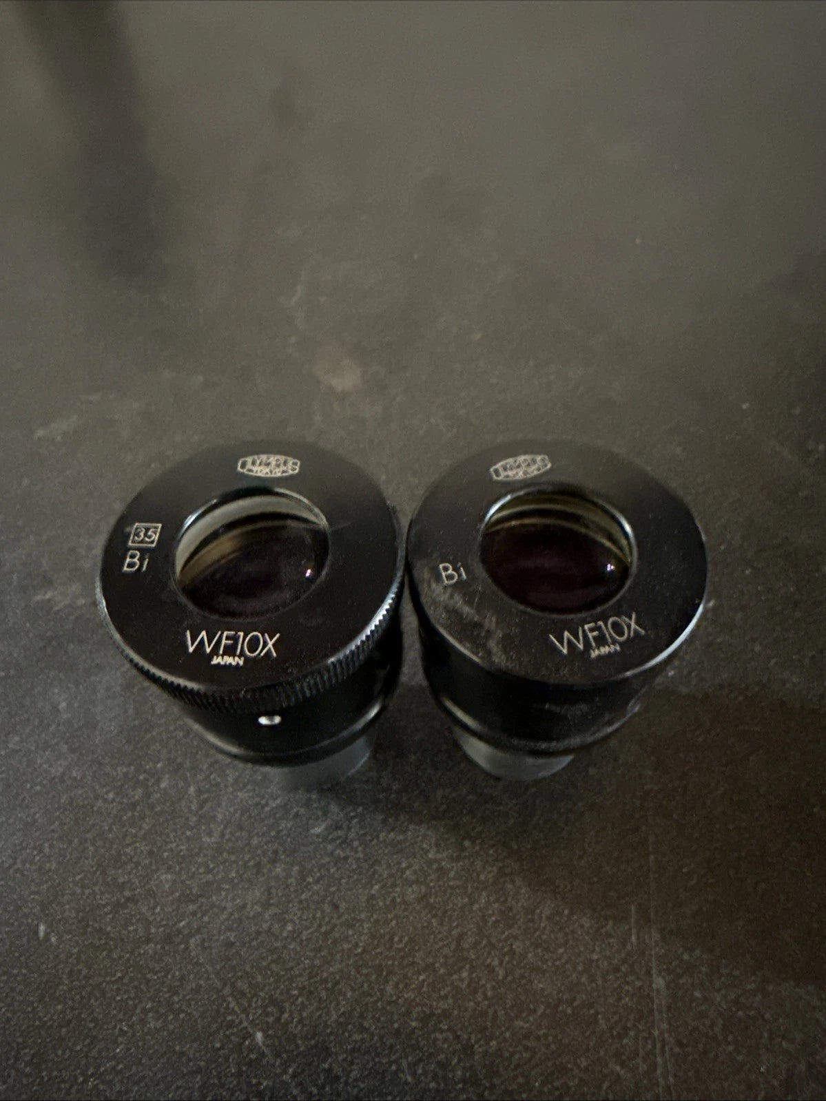 Olympus WF10x BI microscope eyepieces (short-barrel era, BH Vanox AH) One 35 Bi