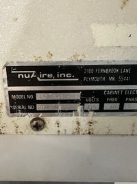 NuAire NU-201-430 4’ Horizontal Laminar Flow Clean Bench Stainless Steel 115V
