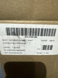 Right Anti-Back Up Assembly 3915-13-000-1804 97942ASSY166K159G01 - Free Shipping