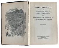Difco Manual Dehydrated Culture Media 9th Ed 1953 Microbiology Lab Book