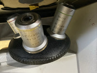 Leica DMIL Inverted Microscope 090-135-001 with Objectives Used Working