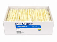 MediChoice PC7000 Adult Toothbrush Ivory 30 Tuft Individually Wrapped Case 1440