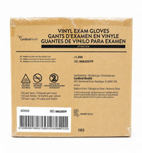Cardinal Health 8882DOTP Vinyl Exam Gloves Medium Powder-Free Case 1500