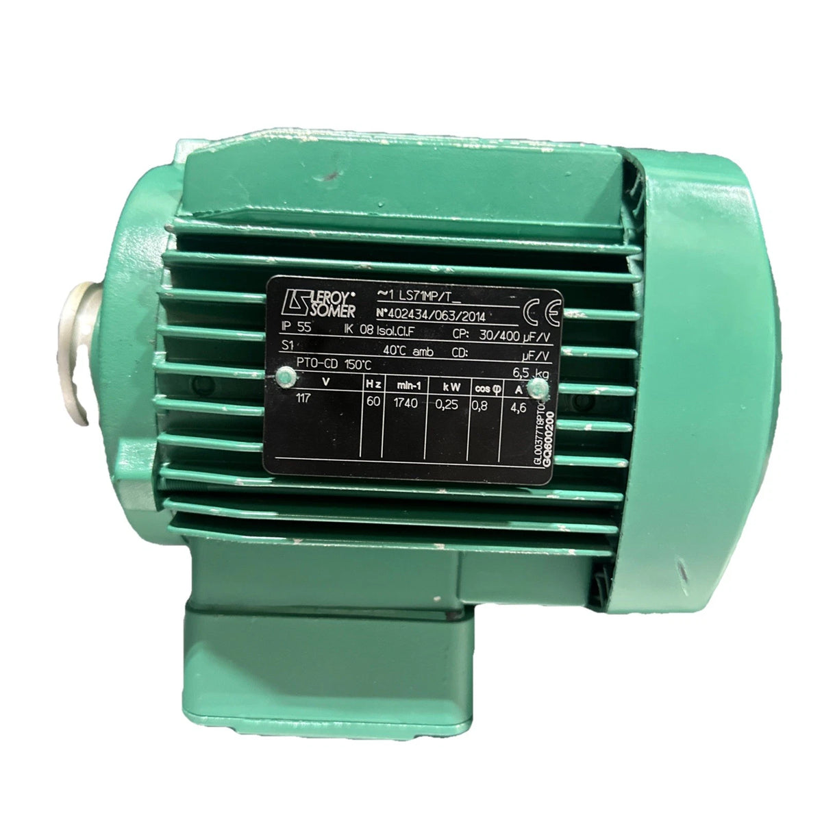 Leroy-Somer Electric Motor – LS71MP/T – 0.25 kW – 1740 RPM – 115V – IP55