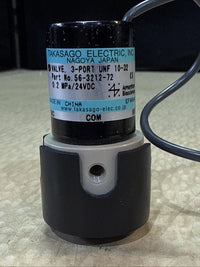 Takasago Electric Valve, 3 Port UNF 10-32 P/N 56-3212-72