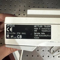 Mettler Toledo Precision Balance Scale XP203S - MISSING PARTS But Work