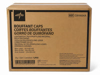 Medline Bouffant Caps Blue 24” Large CRI1404A Polypropylene Case of 1000 New