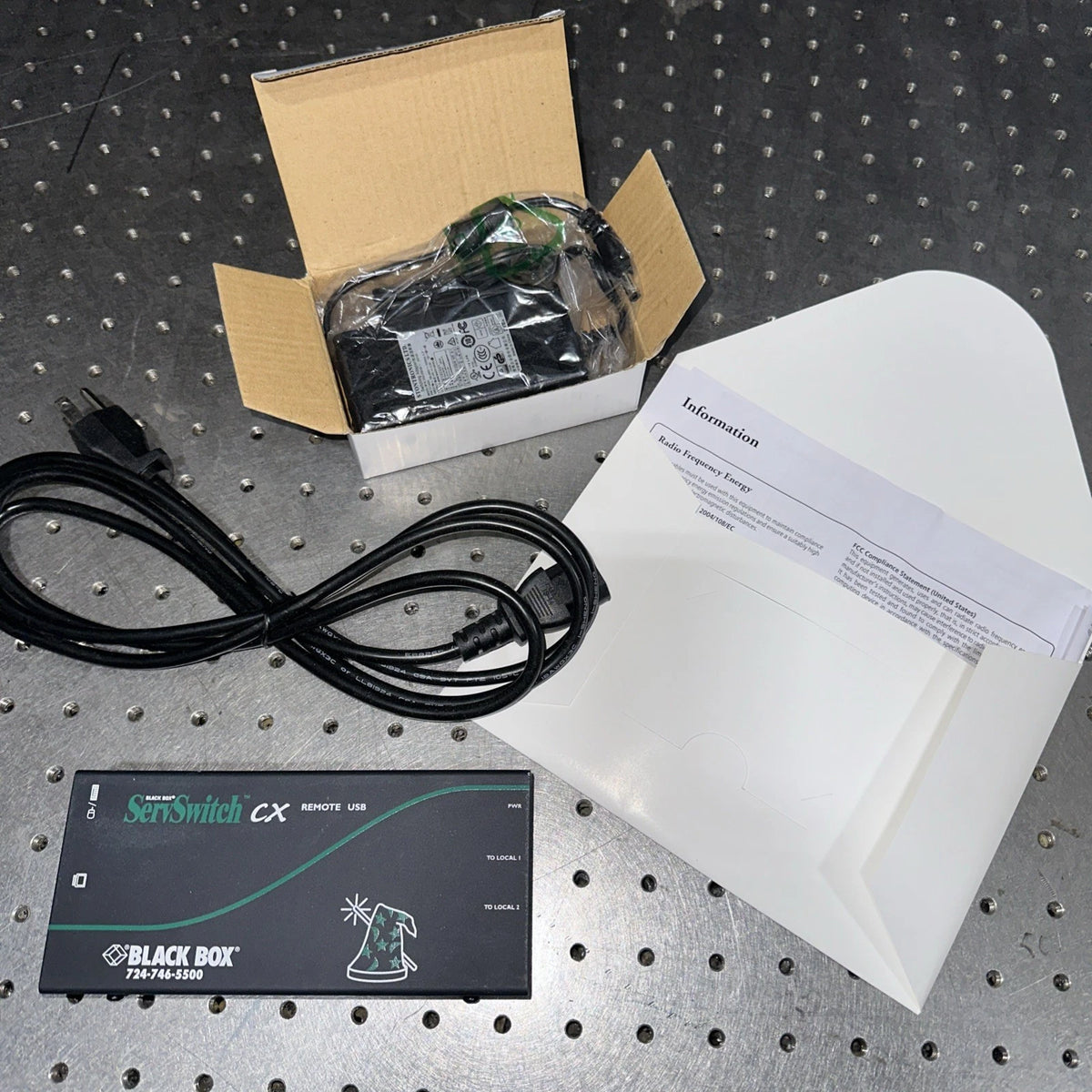 Black Box KV04U-REM ServSwitch CX Remote USB Unit Kit SN 1312B0006234