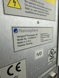 Nanosphere Verigene Reader 10-0000-02 & 4 Verigene Sample Processor SP10-0000-07