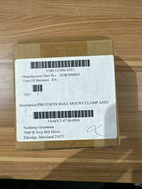 Northrop Grumman Photoeye Ball Mount Clamp Assembly 163k986H01