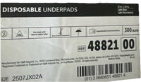 HALYARD Disposable Underpads 17inx24inLight Absorbency Blue Case of 150 (48821)