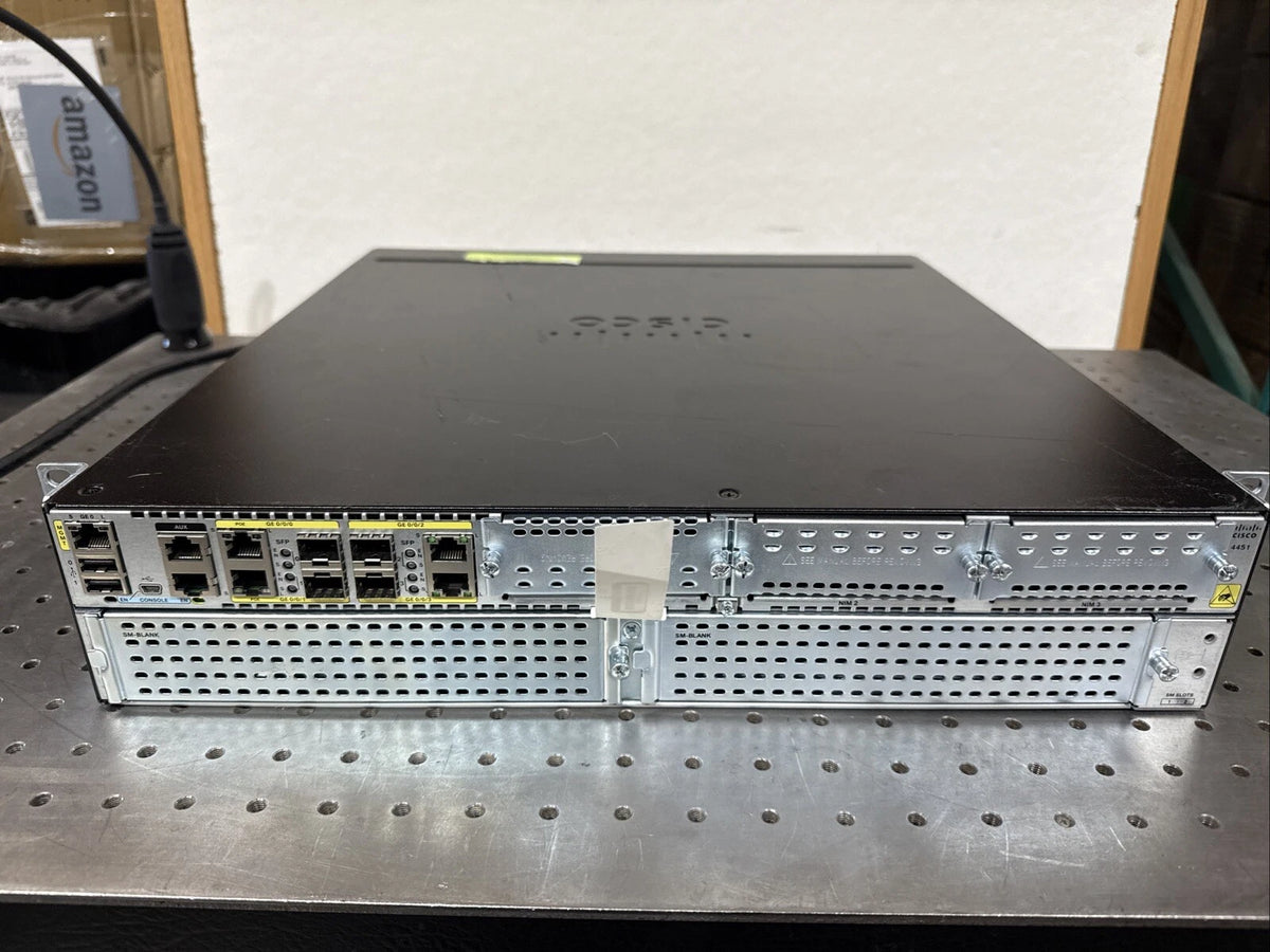 CISCO ISR4451-X/K9 4 Port GIGABIT SECURITY ROUTER Dual AC Power ISR4451-X